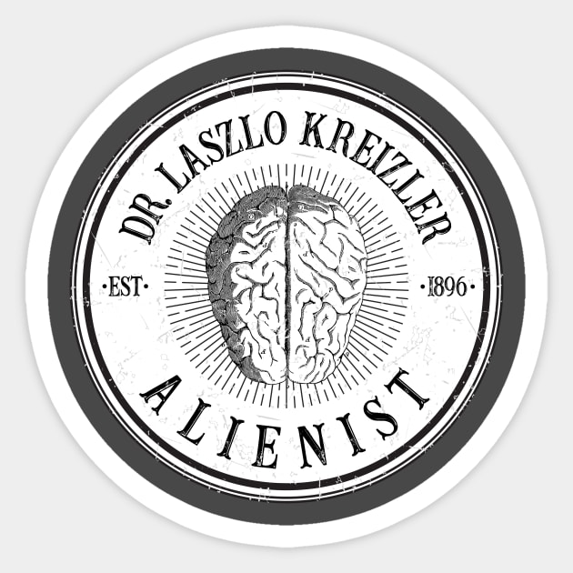 Dr Laszlo Kreizler Sign The Alienist Sticker by Bevatron